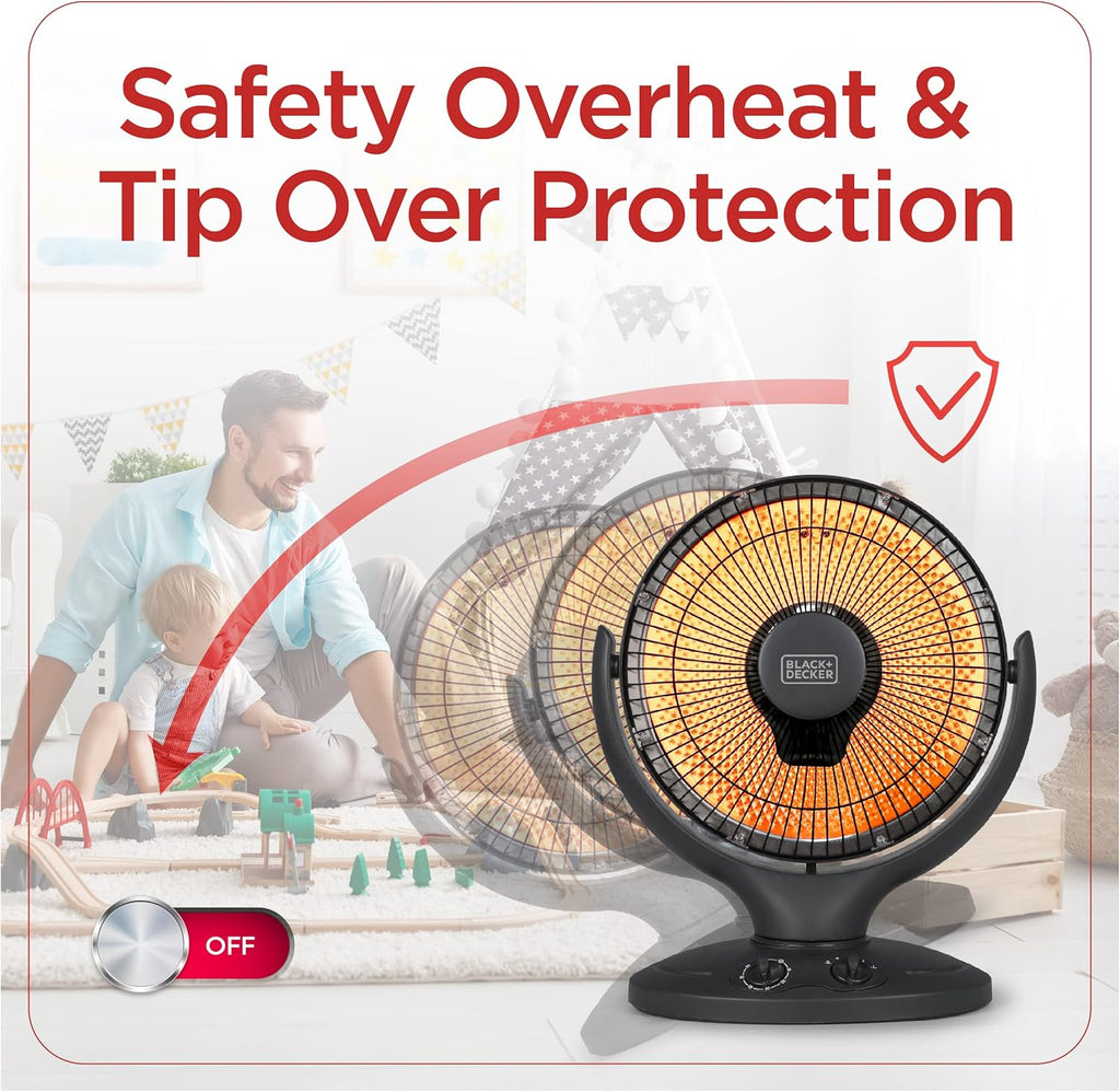Portable Oscillating Space Heater with Timer O3364
