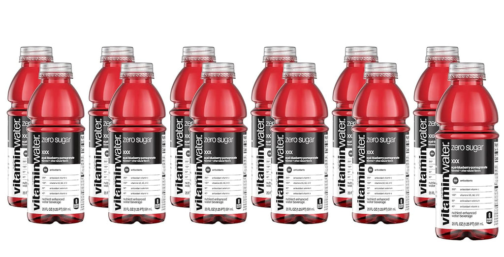20 Fl Oz Nutrient Enhanced Flavored Water with Vitamins, Antioxidants, Electrolytes, Pack of 12 V908