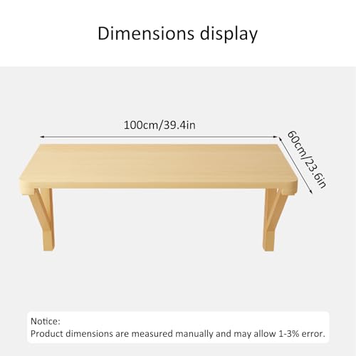 Solid Wood Wall Mounted Folding Desk 100*50CM C7730