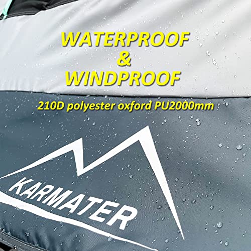 Waterproof PU2000mm 2-Person Truck Tent for 5.5-6.5 Ft Bed with Double Layer Windows Q522869