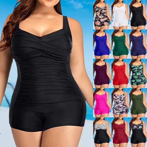 Plus Size One Piece Swimsuit S859