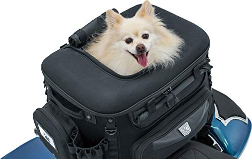 Black Large Motorcycle Pet Carrier Crate V637