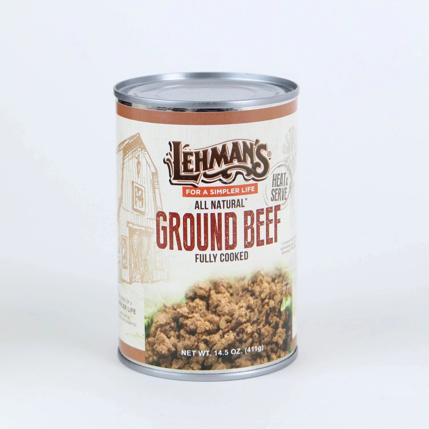 14.5 Oz Canned Ground Beef, Case of 24 V32971