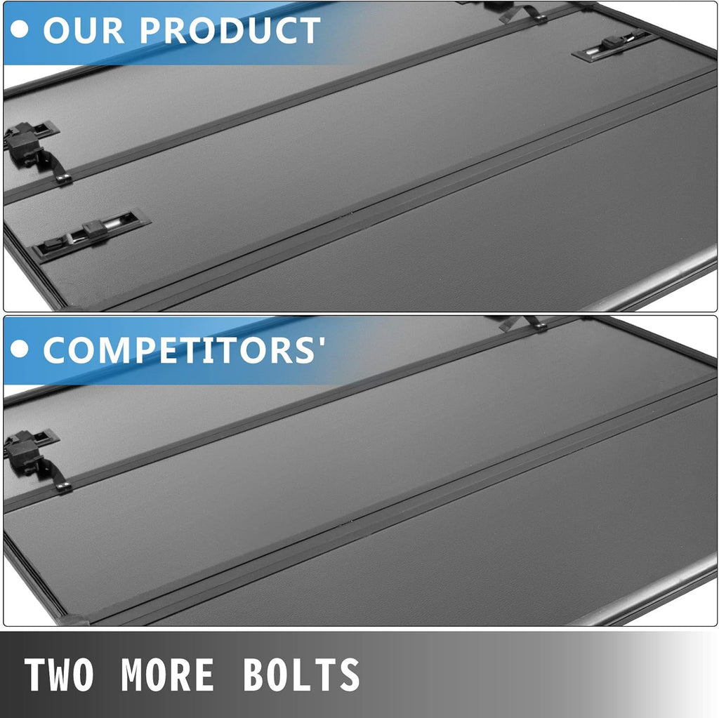 Tri-Fold Hard Truck Bed Tonneau Cover 6 FT S786560