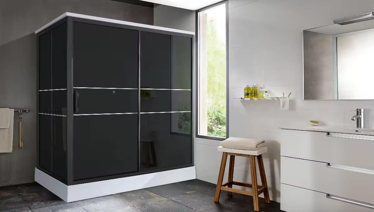 Prefab Bathroom Unit Toilet Shower Cubicle Set F5074