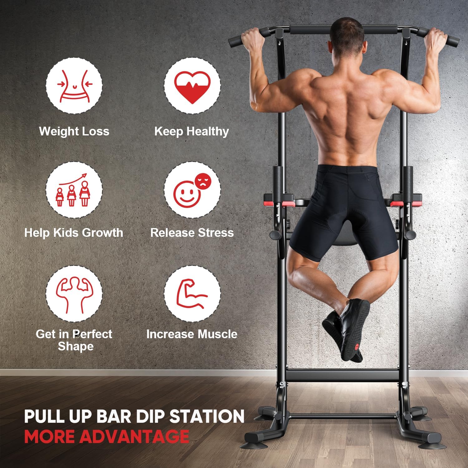 Pull Up Bar Station Power Tower T696429