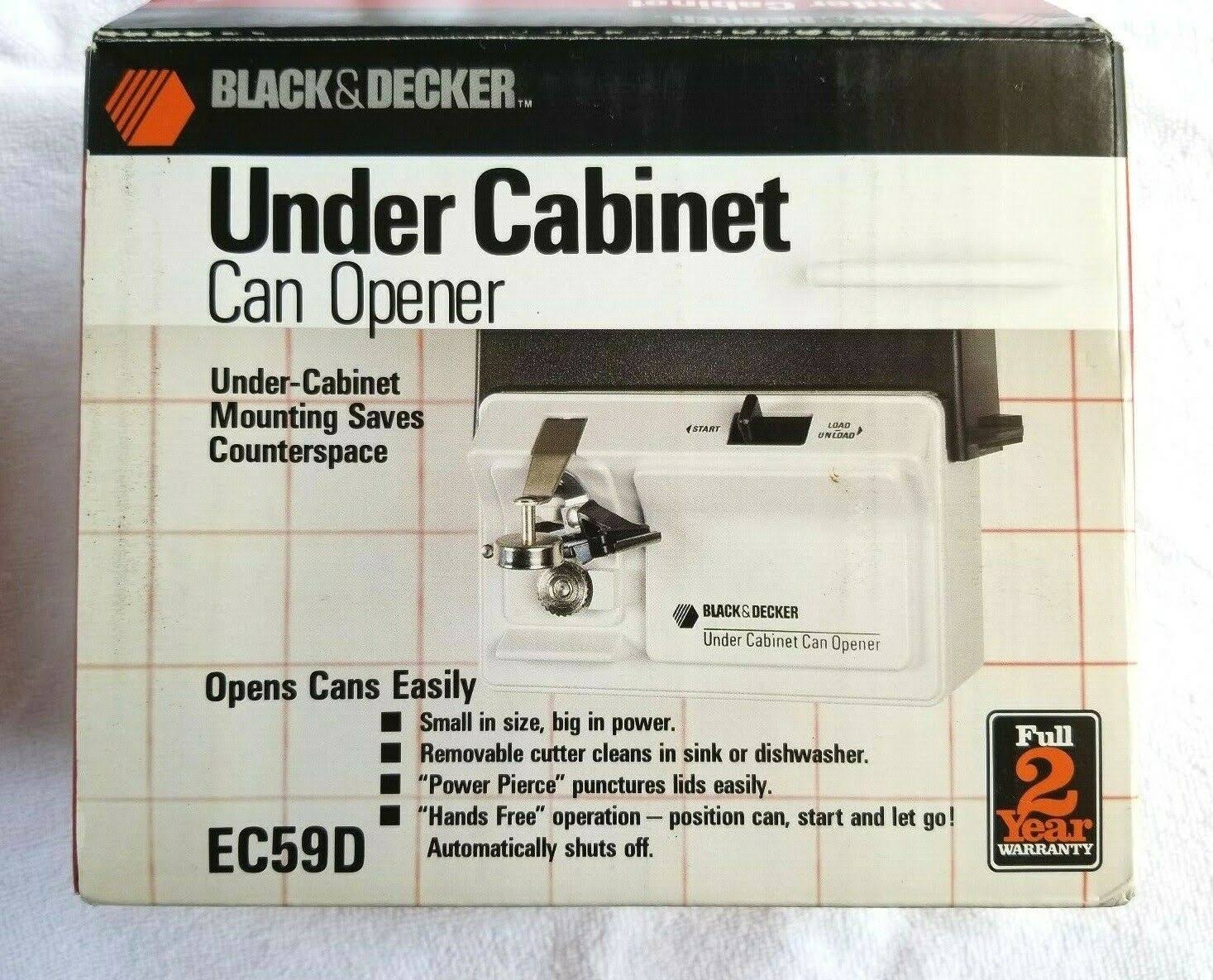 Black Electric Can Opener D551178