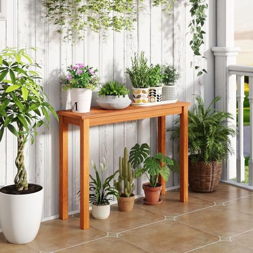 Wooden Plant Stand with Teak Oil Finish D925
