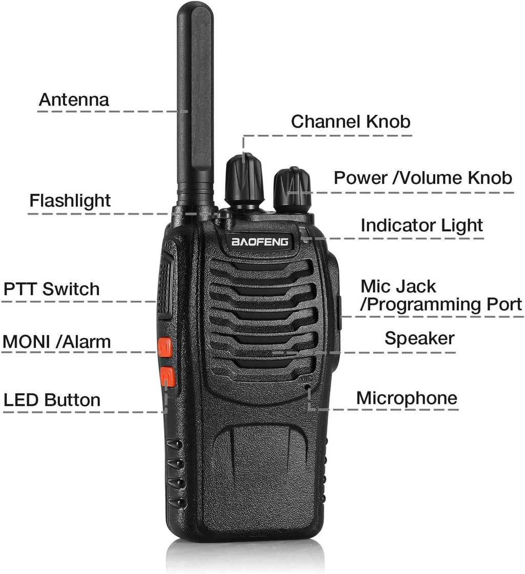 Walkie Talkies Black 4 Pack C5811