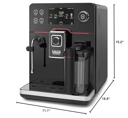 Fully Automatic Espresso Machine with 19 Customized Drink Settings, 0.5 Liters, Brushed Stainless R329