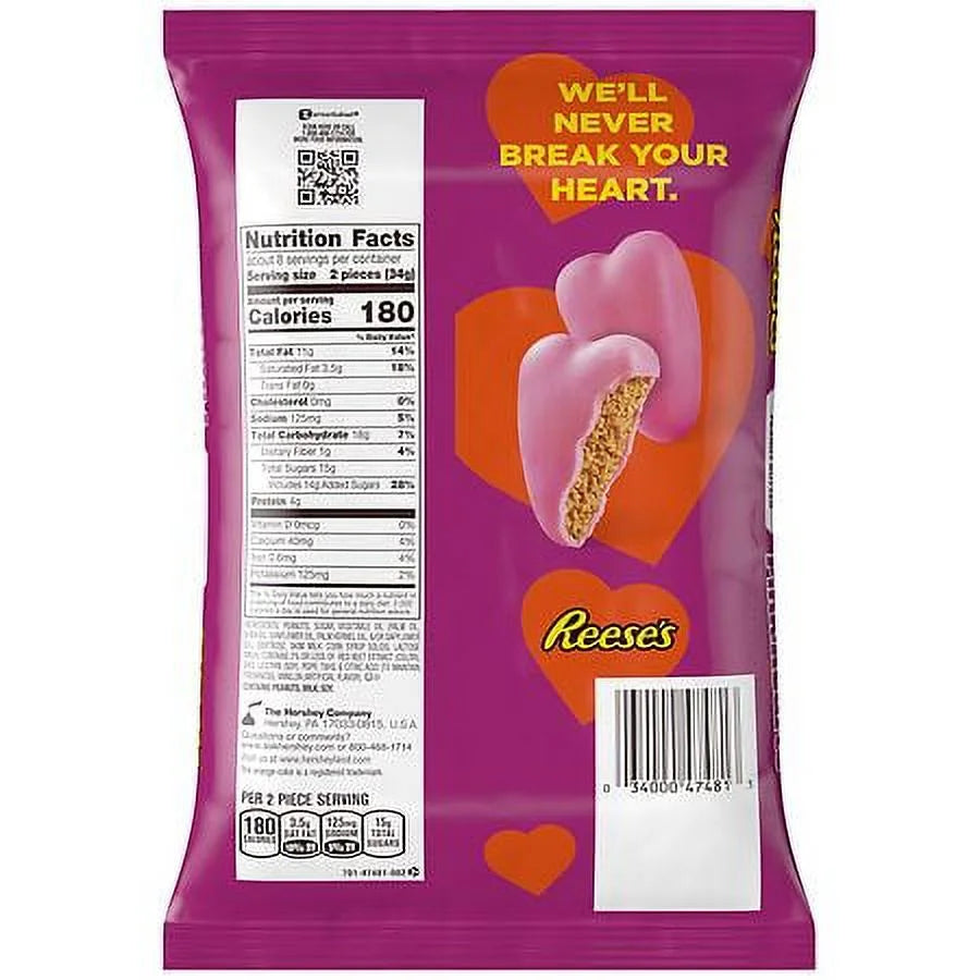 9.6 OZ Peanut Butter Candy Hearts Pack of 2 H285