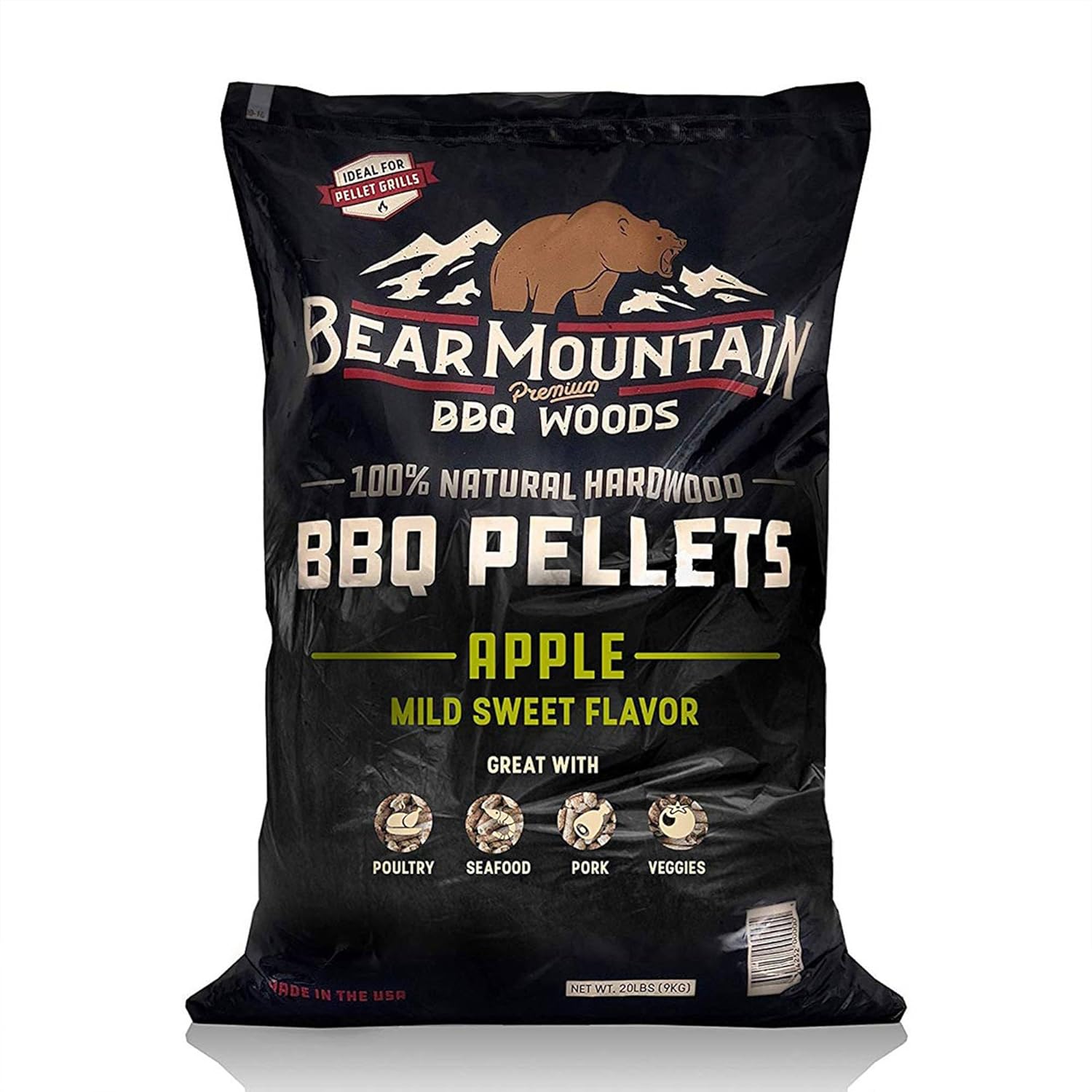 40 Pound Apple Wood Smoker Wood Chip Pellets H51715
