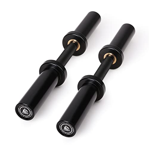 16"/20" Loadable Dumbbells Pairs Commercial Grade Olympic Dumbbell Bar Handle Y744
