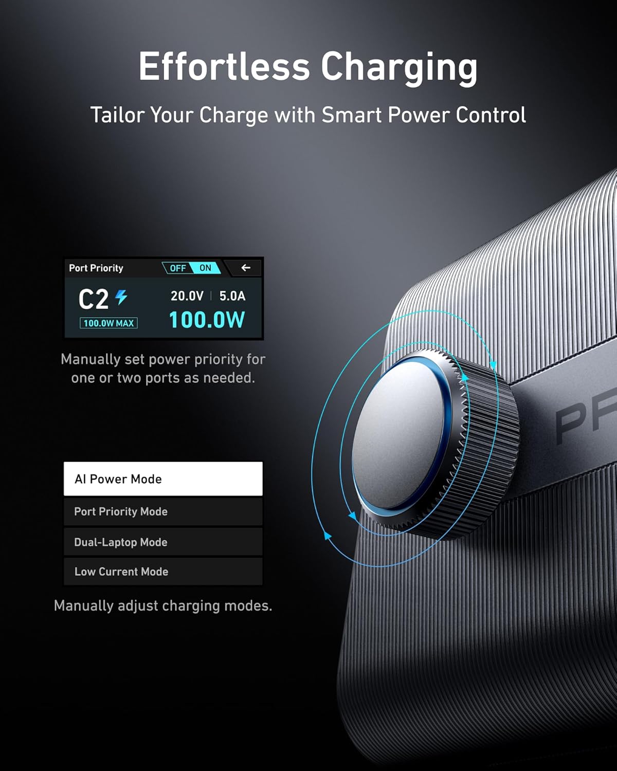250W 6-Port GaN USB-C Charger with LCD Display X322