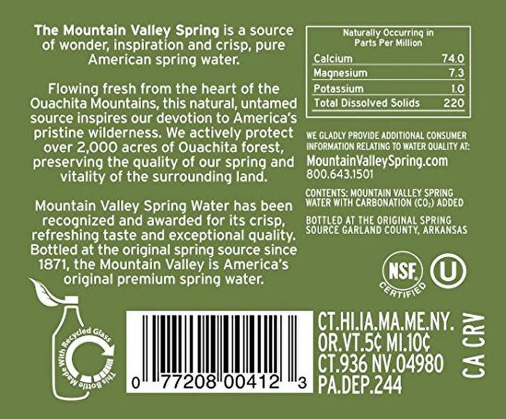Sparkling Water, 333 mL Glass Bottles (Pack of 24) N3006