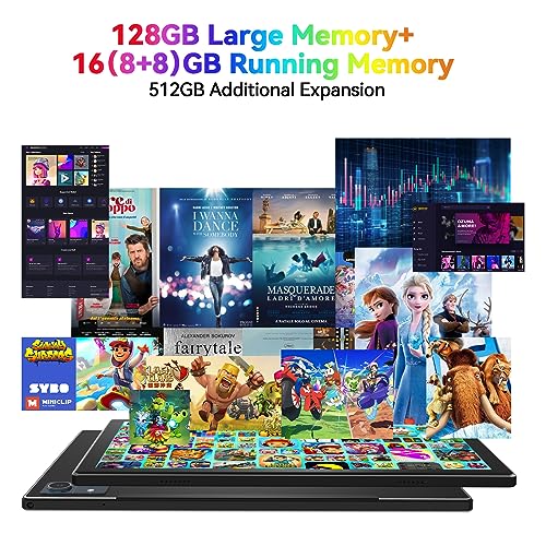 Android 13 Tablet, 10.1 inch, 128GB, 16GB, 8000mAh Battery A68510