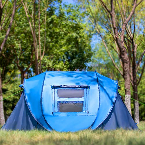 4 Person 9.5’X6.6’X52'' Waterproof Instant Tent Y364459