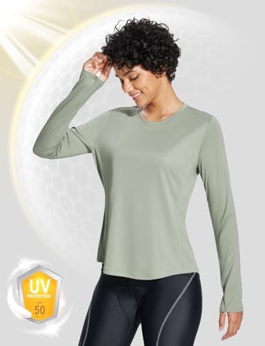 Women Long Sleeve UV Protection SPF Tops UPF 50+ Pocket Shirt T4974