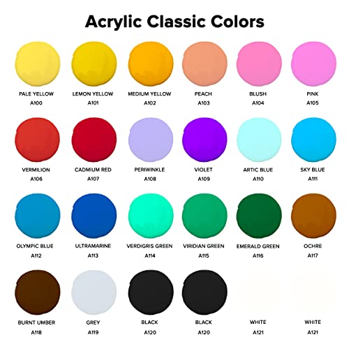 12 Colors 2 oz Acrylic Pouring Paint K891581