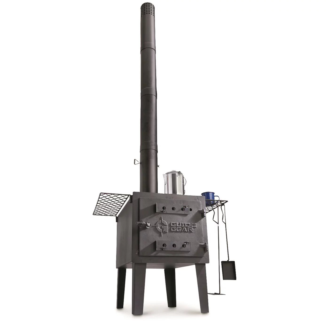 Large Outdoor Wood Burning Stove with Chimney Pipe Y97901
