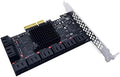 16 Port PCI Express SATA 3.0 Controller Card K11827