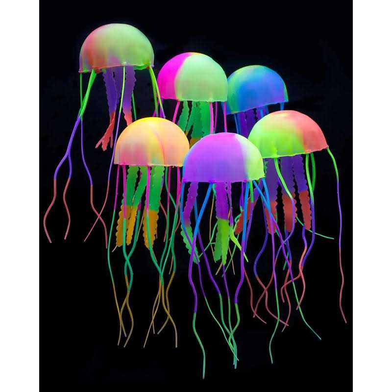 6 Pcs Glowing Jellyfish Ornament Decoration E348