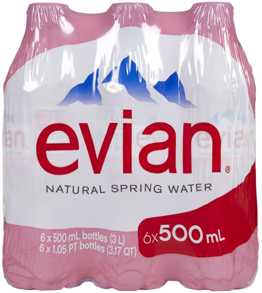 Natural Spring Water, 16.9 oz, 6 pk D595