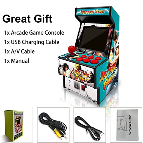 2.8 Inch Screen Handheld Gaming Device with 156 Retro Games (Black) Y107