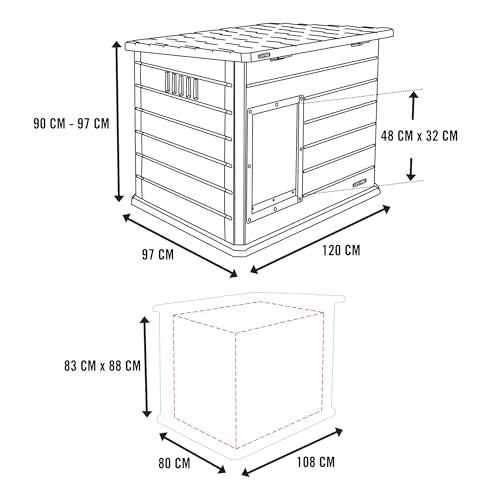 Weather Protected Dog House with Adjustable Vents X418