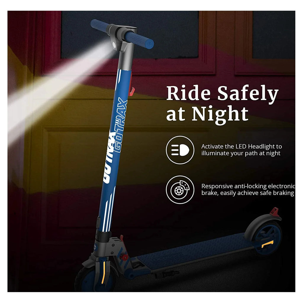 Blue 200W 6.5" Tires Foldable Electric Scooter O507