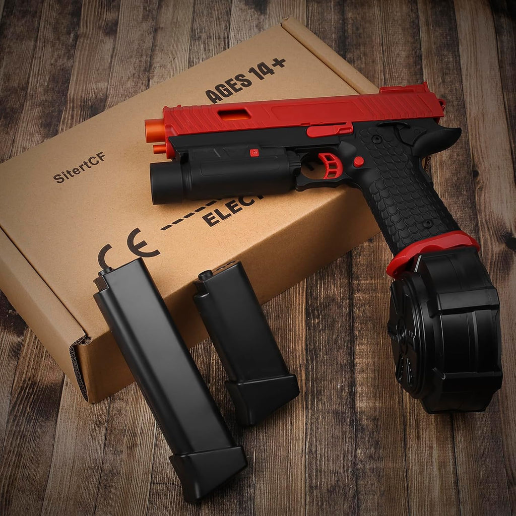 Full Auto Splat-Blaster includes Drum and Goggles, red D188406