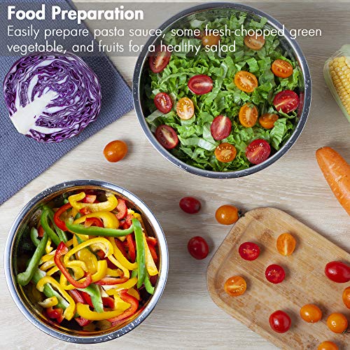 7 Piece Stainless Steel Mixing Bowls Set with Lids E528