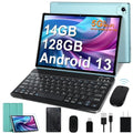 Black 10.1 inch Android 13 Tablet 14GB RAM 128GB ROM M79218
