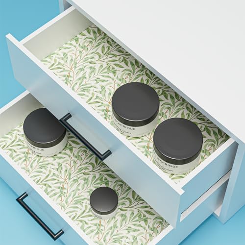 Sage Green Floral Peel and Stick Wallpaper 17.7in X 9.8ft V132