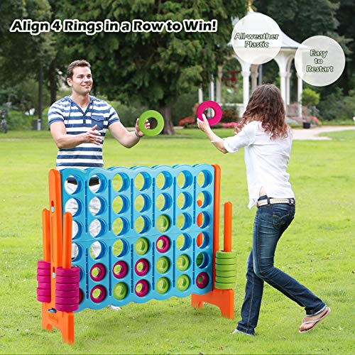 4 in A Row Giant Game Set with 42 Jumbo Rings Z32193