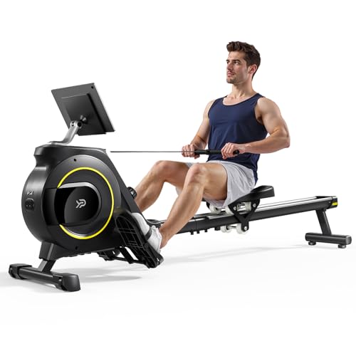 Magnetic Rowing Machine, 350 LB Capacity, 16-Level Resistance, Foldable N159460