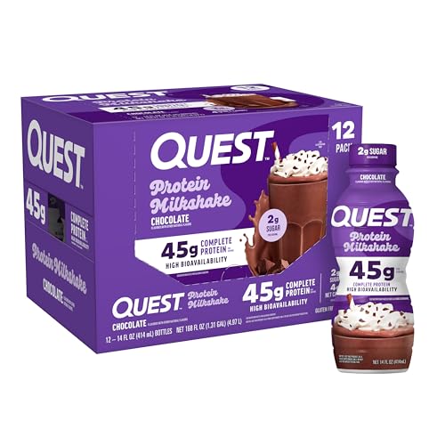 Chocolate Protein Shake, 45g Protein, 2g Sugar, 4g Net Carbs, Gluten Free, 12 Count G71400