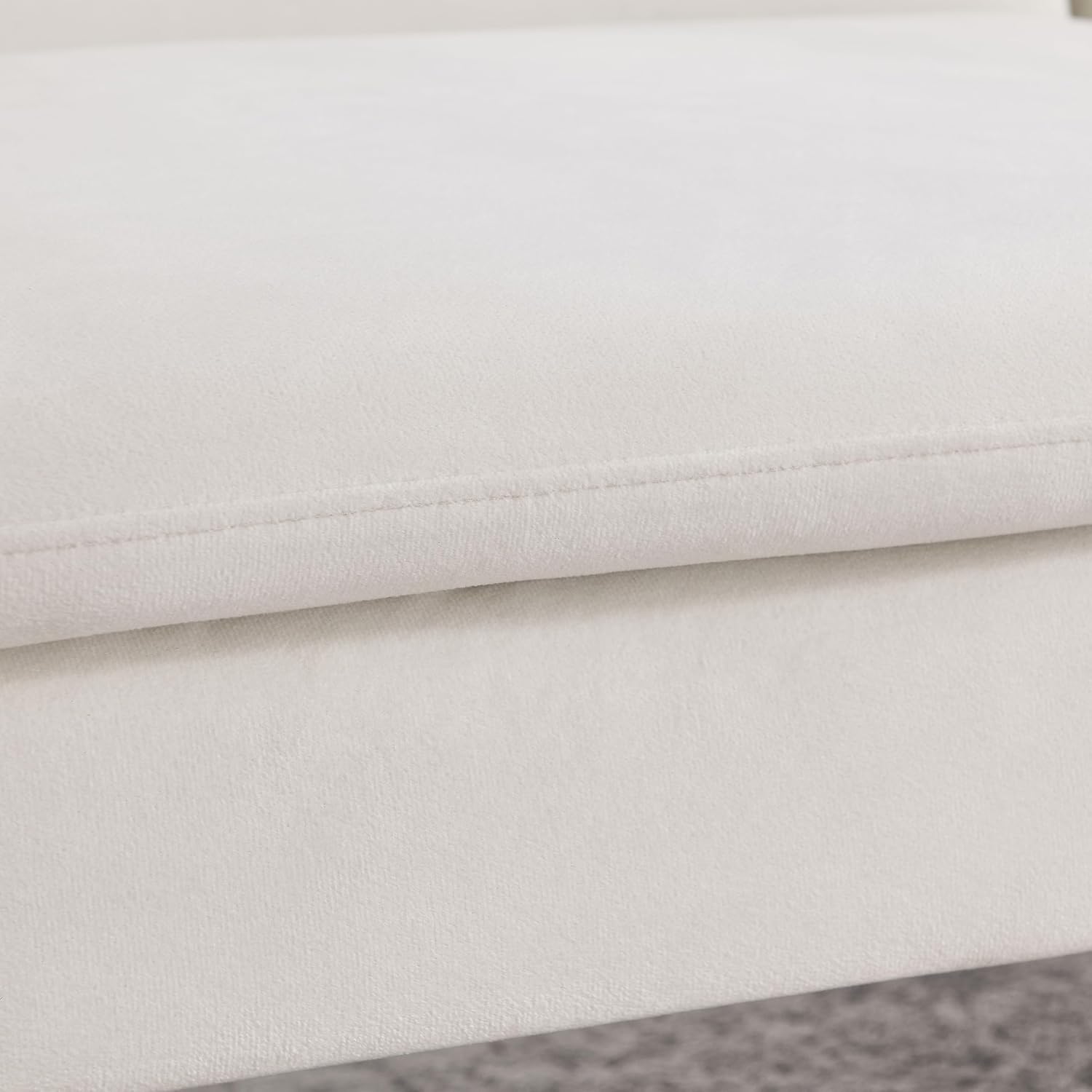 72.5" Adjustable Velvet Sofa Bed with Two Pillows K3672