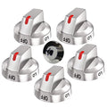 5 Pcs Burner Control Dial Knob for Stove R264826