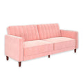 Pink Velvet Tufted Futon K661733