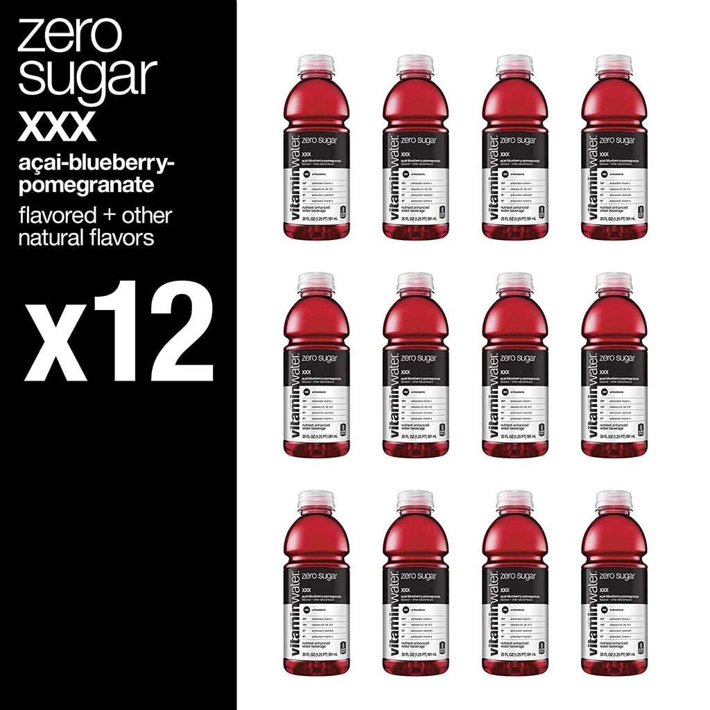 20 Fl Oz Nutrient Enhanced Flavored Water with Vitamins, Antioxidants, Electrolytes, Pack of 12 V908