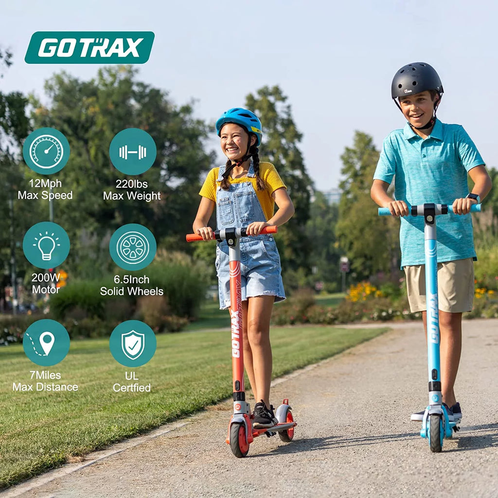 Blue 200W 6.5" Tires Foldable Electric Scooter O507