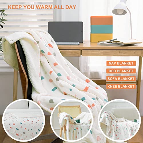 Heated Blanket Throw 50"x60" Machine Washable Electric Throw Blanket with 4 Heating Levels H7898