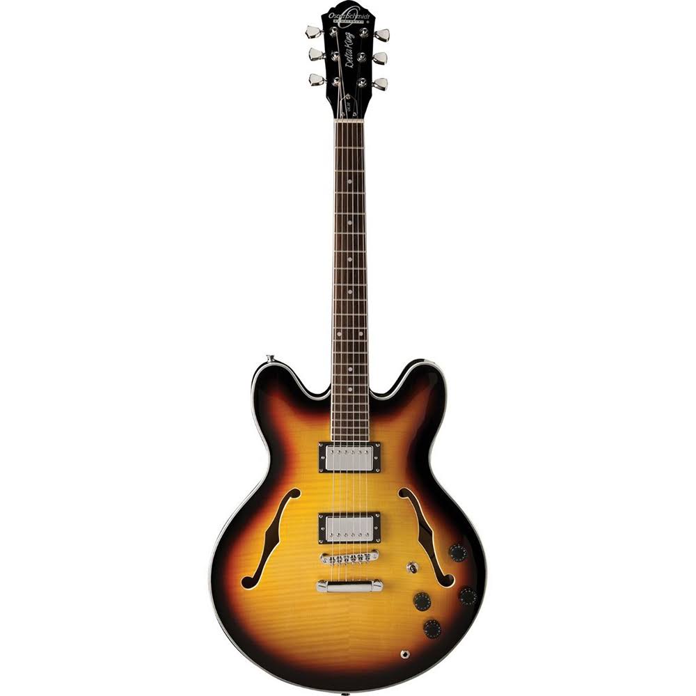 Sunburst Semi Hollowbody Electric Guitar Z1254