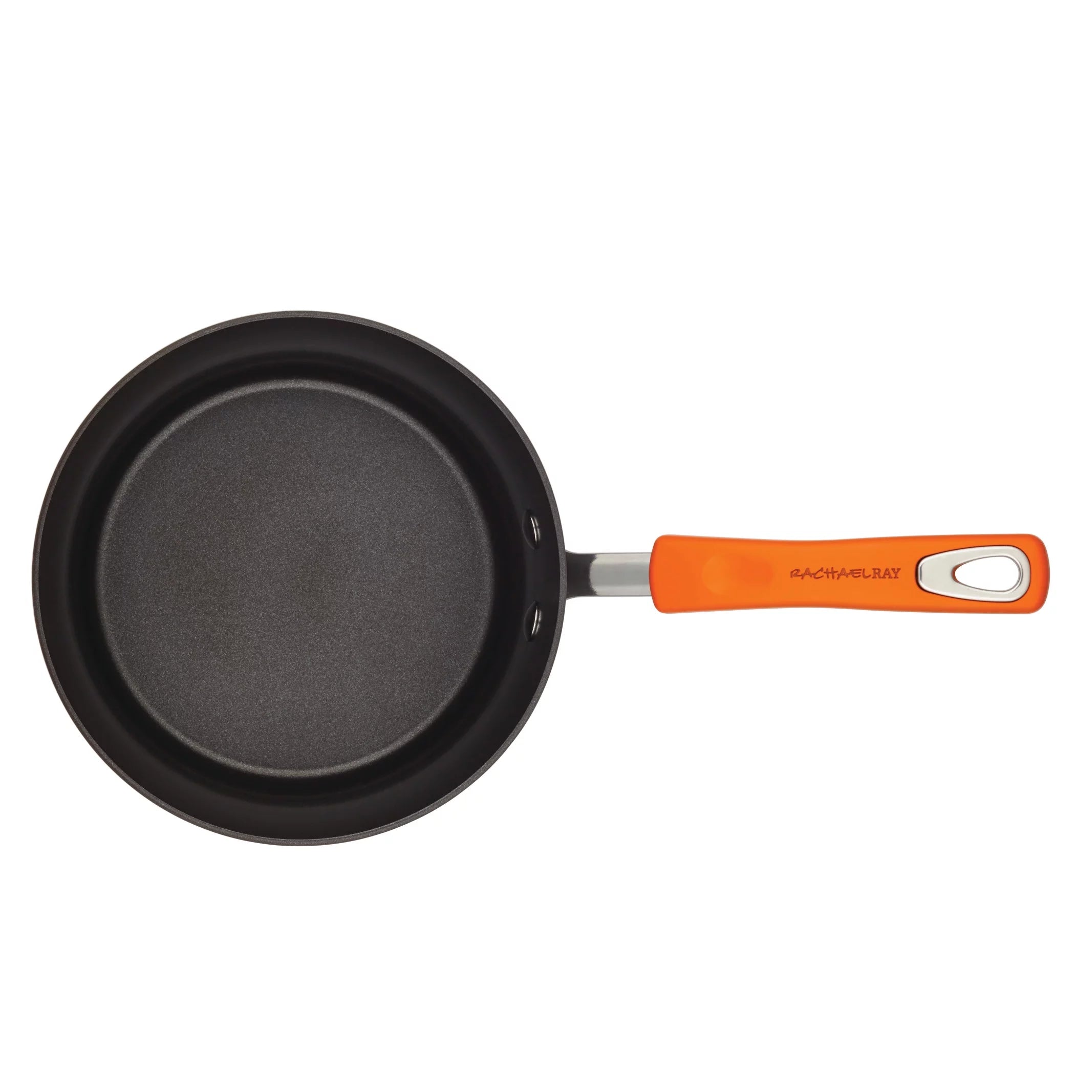 14 Piece Hard Anodized Nonstick Pots and Pans Set, Gray with Orange Handles S300285