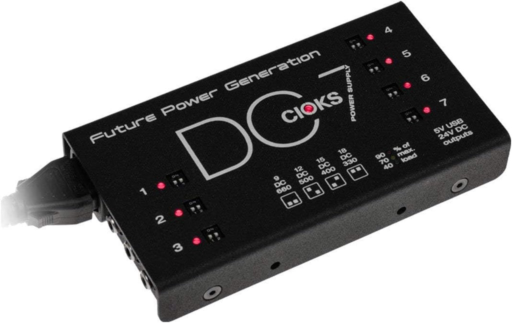 9V / 12V / 15V / 18V DC Universal Power Supply with 7 Isolated Outputs and 5V USB Outlet P395