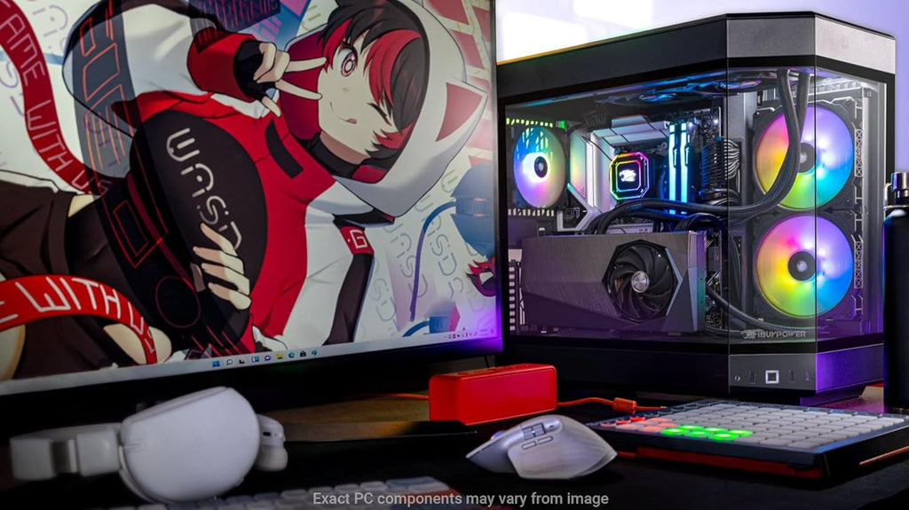 Black Gaming PC Desktop Intel Core i9 13900KF NVIDIA GeForce RTX 4070 12GB 32GB DDR5 1TB NVMe Windows 11 Home K4362
