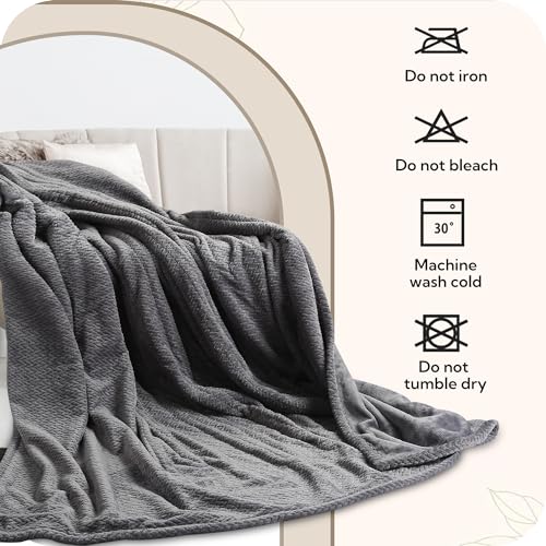 Light Brown Heated Flannel Electric Throw Blanket 50 x 60 Inches Y42539