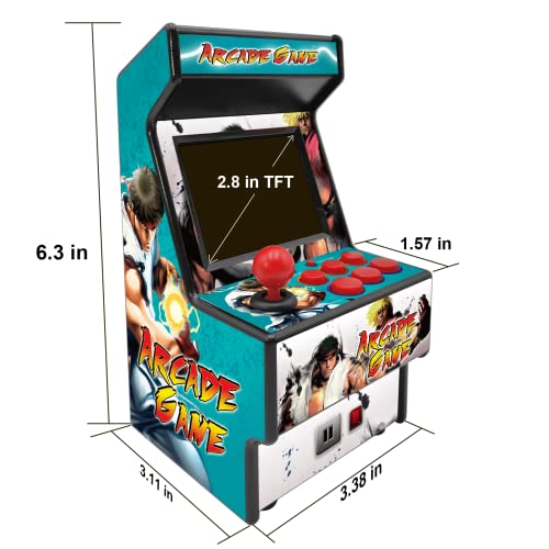 2.8 Inch Screen Handheld Gaming Device with 156 Retro Games (Black) Y107