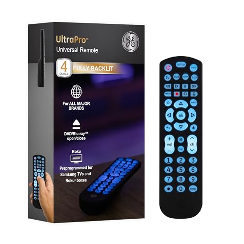 Black 4-Device Universal Remote Control P628910